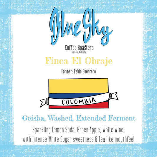 Finca El Obraje - Colombia, Geisha - Blue Sky Coffee Roasters
